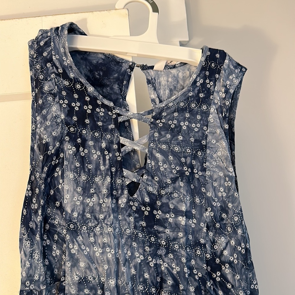 Blue tie-dye dress, BCBGenerations, size XS